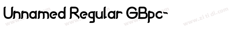 Unnamed Regular GBpc字体转换